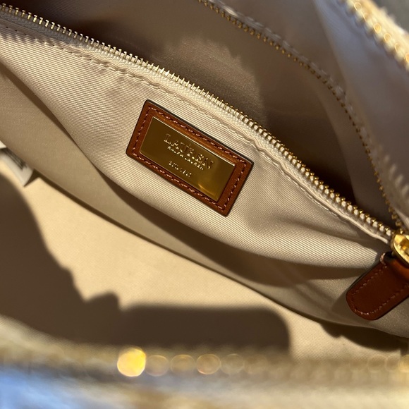 Ralph Lauren Kaden Monogram Jacquard Medium Satchel - Picture 4 of 13